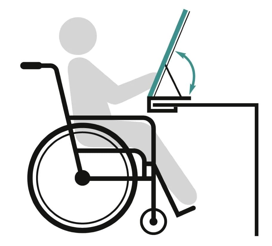 Symbol eines Rollstuhls